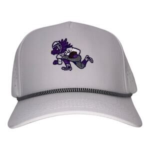 Retro TCU Hydro Rope | White and Purple Snapback | Mad Capper Texas